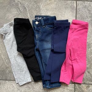 Girl’s 12M Cat & Jack Leggings & Jean Set